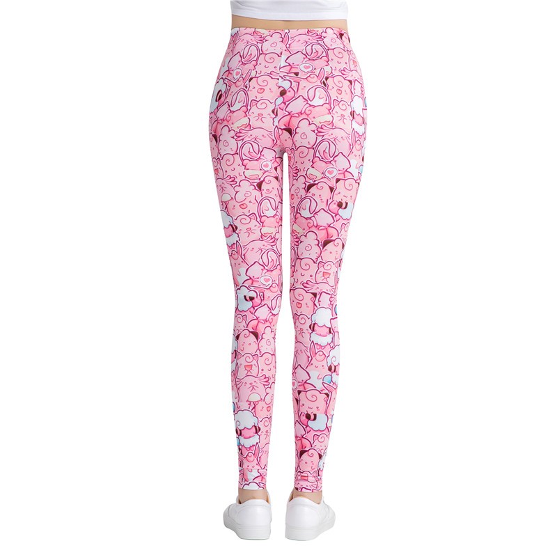 Women's Yoga Leggings Pink Cats print Yoga pants for women